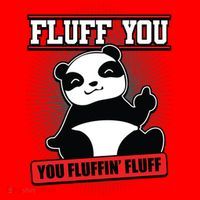 Fluff You You Fluffin Fluff Panda Gift Funny Gift Santa Hat thumb 1