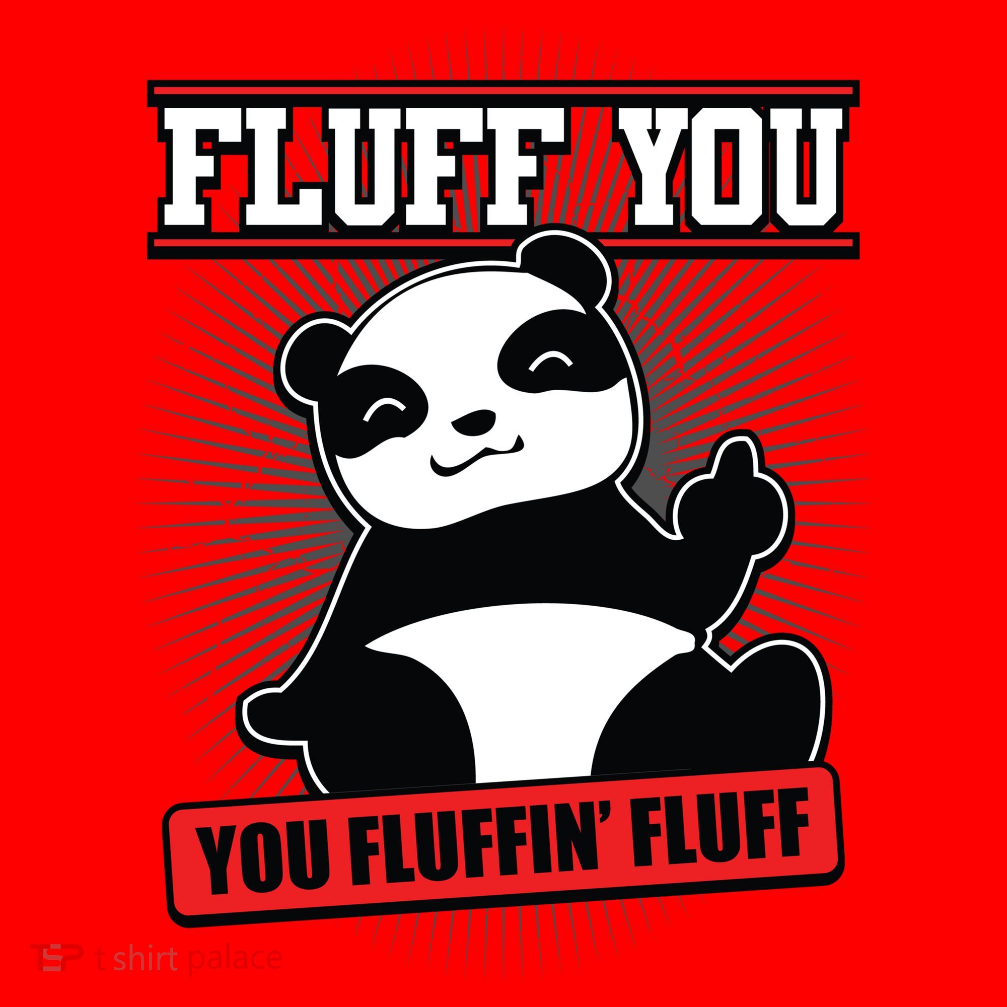 Fluff You You Fluffin Fluff Panda Gift Funny Gift Santa Hat