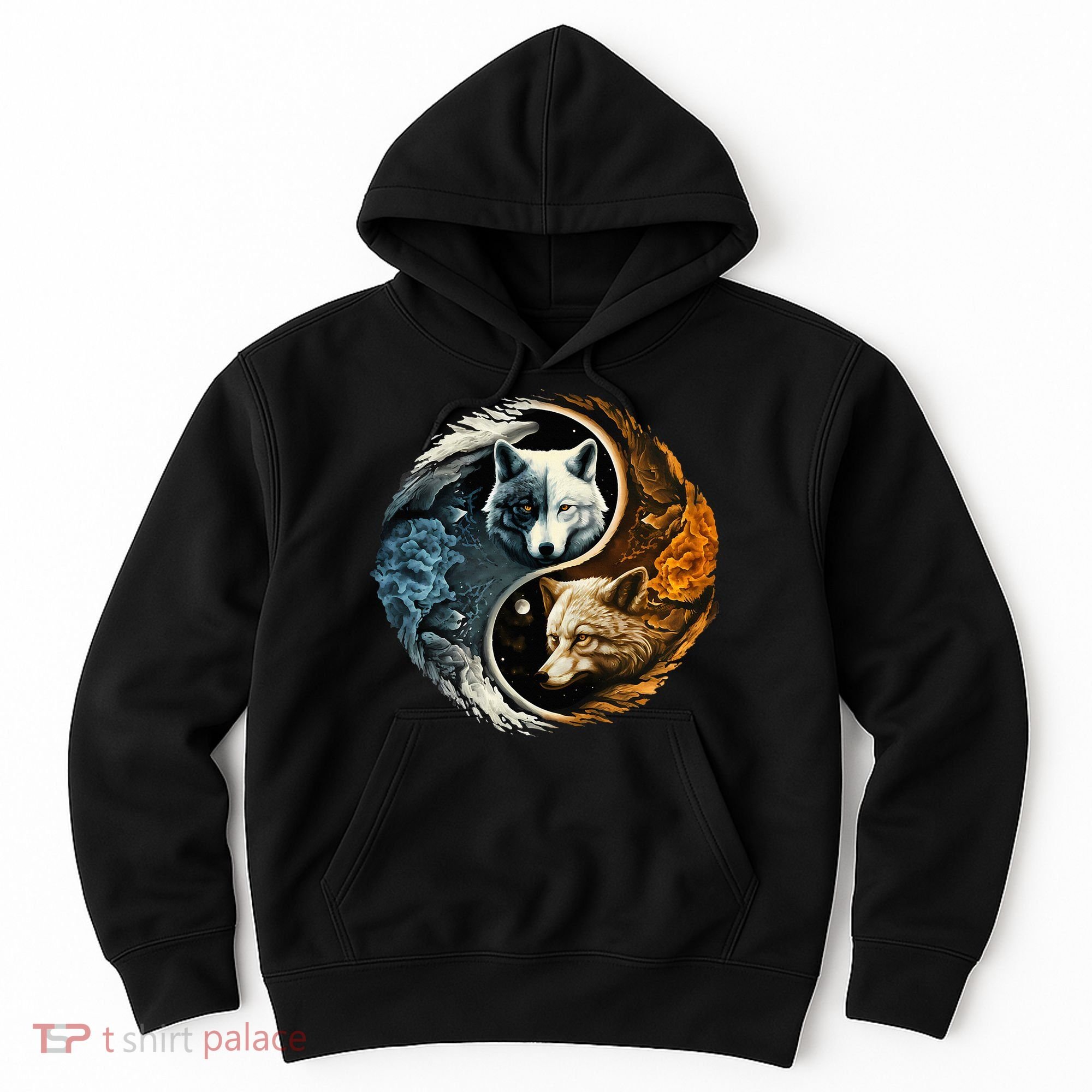Fun Yin Yang Wolf Yin Yang Hoodie