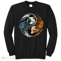 Fun Yin Yang Wolf Yin Yang Sweatshirt thumb 0