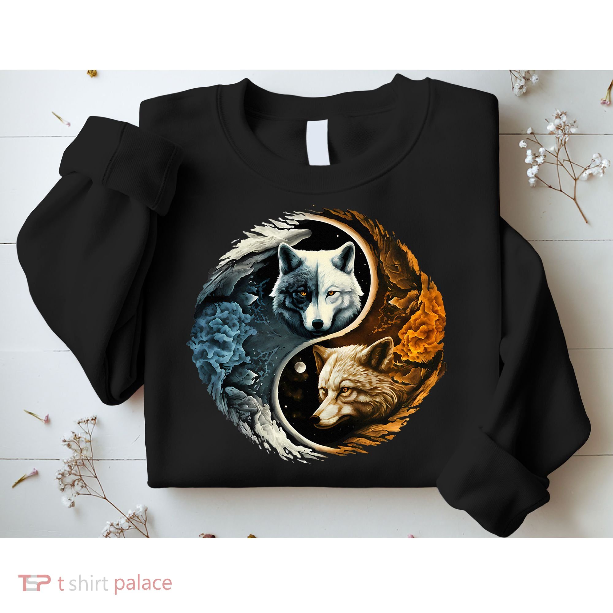 Fun Yin Yang Wolf Yin Yang Sweatshirt