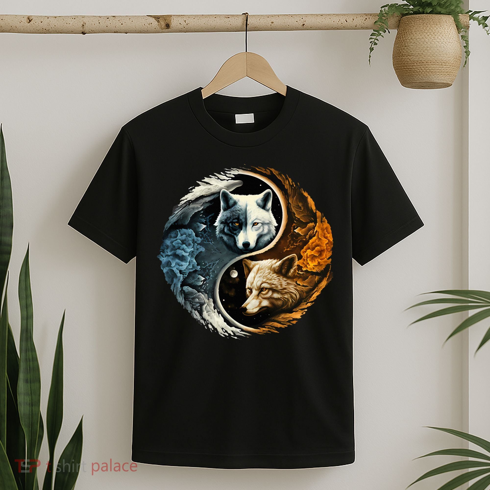 Fun Yin Yang Wolf Yin Yang T-Shirt