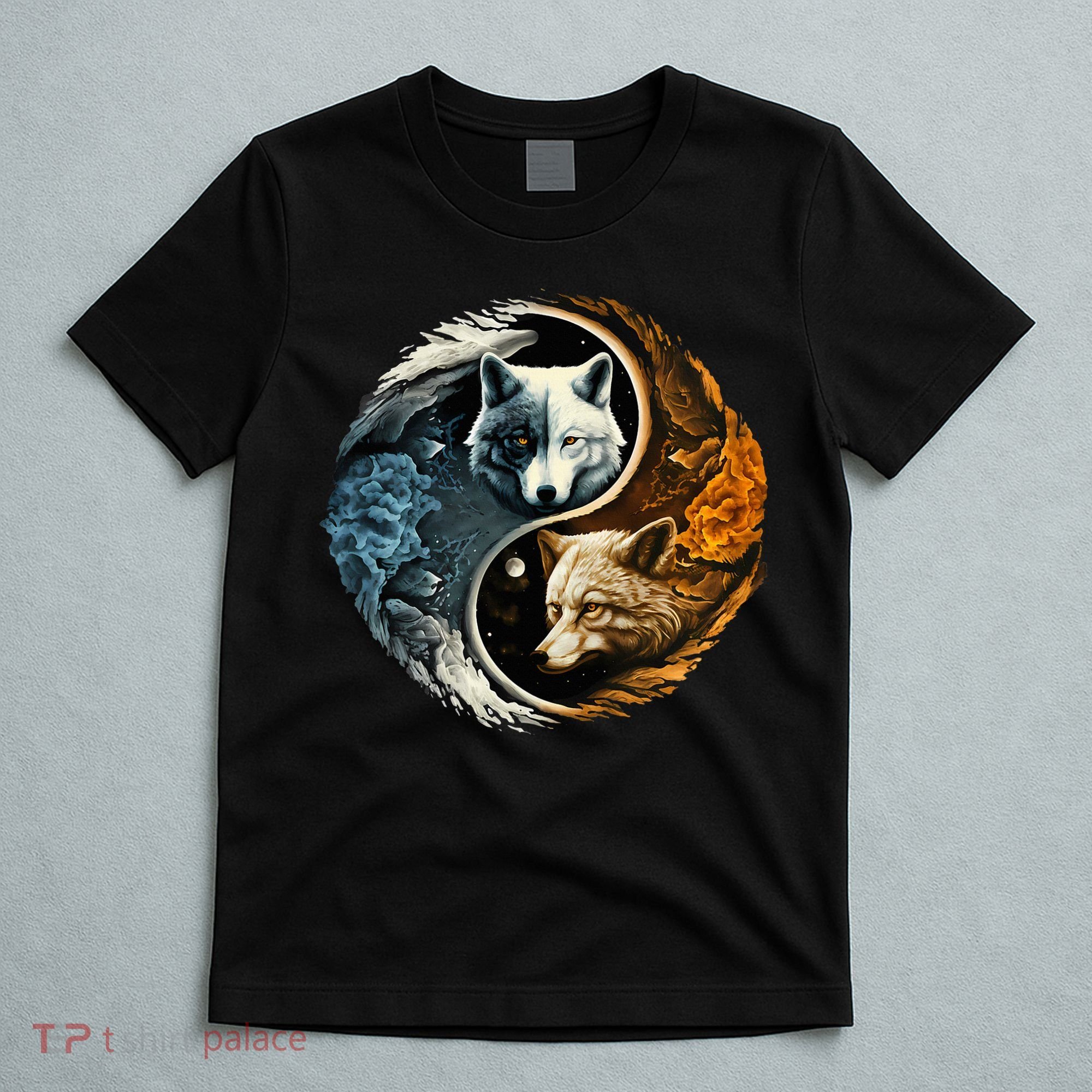 Fun Yin Yang Wolf Yin Yang T-Shirt