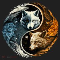 Fun Yin Yang Wolf Yin Yang Tumbler thumb 3