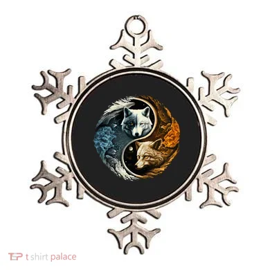 Fun Yin Yang Wolf Yin Yang Ornament