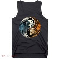 Fun Yin Yang Wolf Yin Yang Tank Top thumb 0