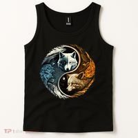 Fun Yin Yang Wolf Yin Yang Tank Top thumb 2