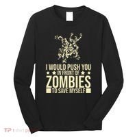 Funny Zombie Apocalypse Survivor Living Dead Zombies Long Sleeve Shirt thumb 0