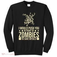 Funny Zombie Apocalypse Survivor Living Dead Zombies Sweatshirt thumb 0