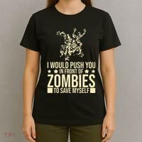 Funny Zombie Apocalypse Survivor Living Dead Zombies T-Shirt thumb 4