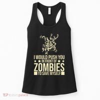 Funny Zombie Apocalypse Survivor Living Dead Zombies Women's Tank Top thumb 0