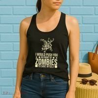 Funny Zombie Apocalypse Survivor Living Dead Zombies Women's Tank Top thumb 2