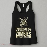 Funny Zombie Apocalypse Survivor Living Dead Zombies Women's Tank Top thumb 3
