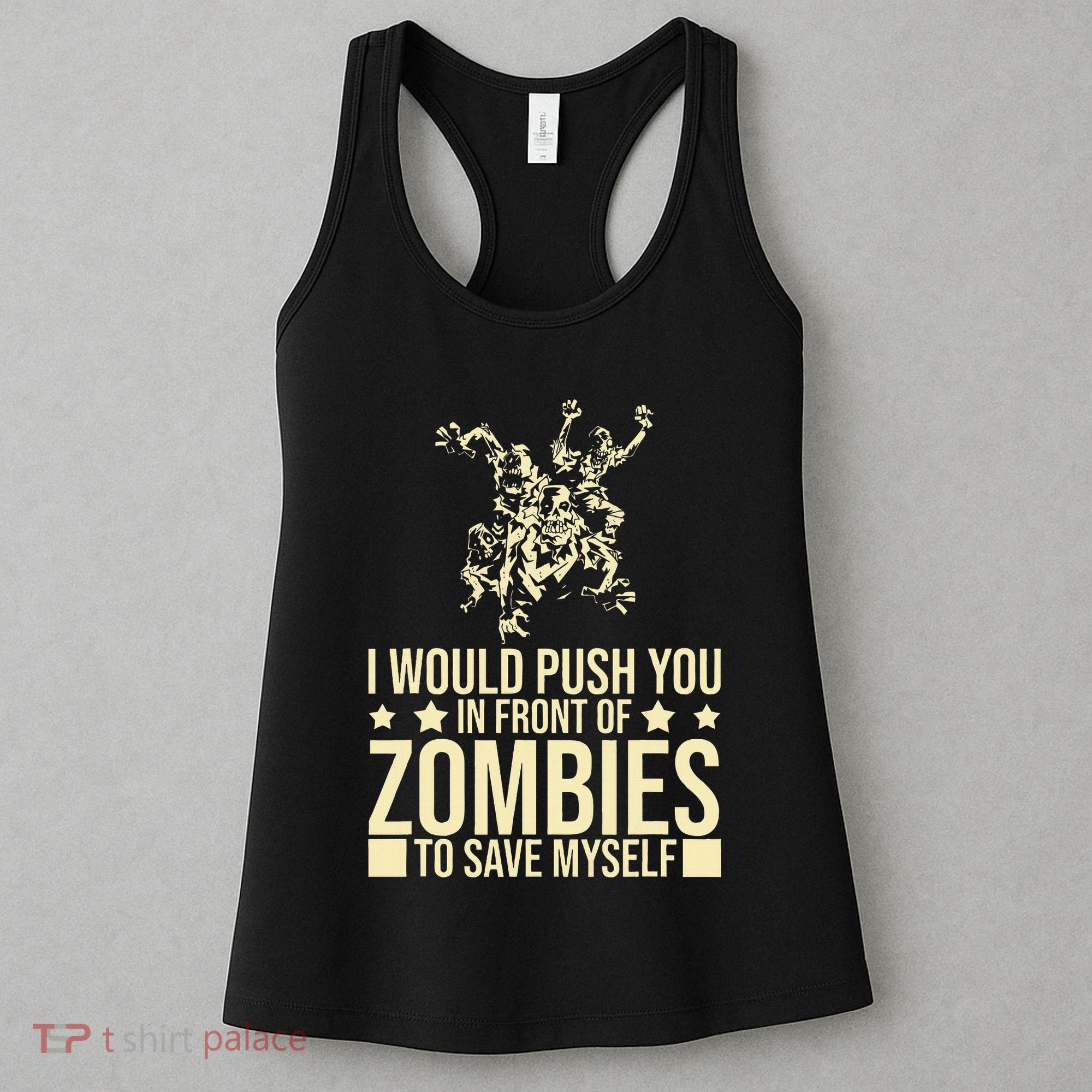Funny Zombie Apocalypse Survivor Living Dead Zombies Women's Tank Top