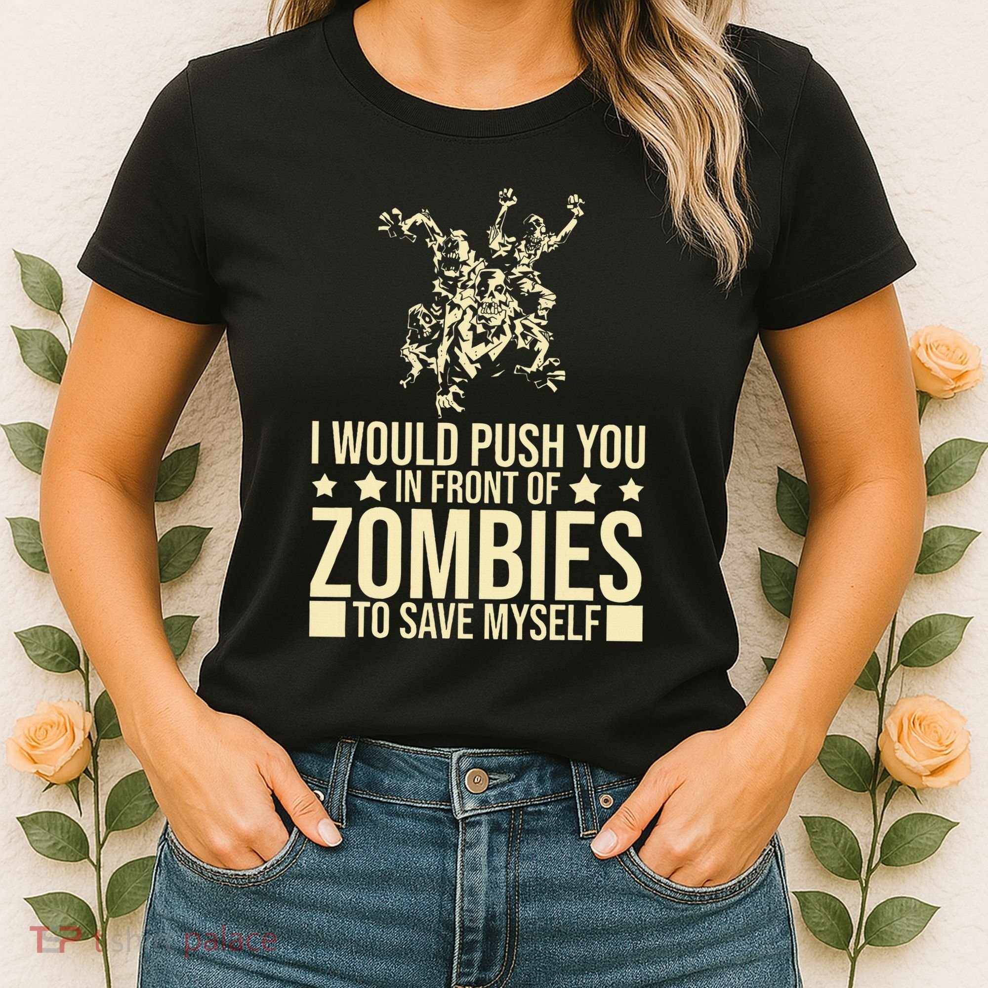 Funny Zombie Apocalypse Survivor Living Dead Zombies Women's T-Shirt