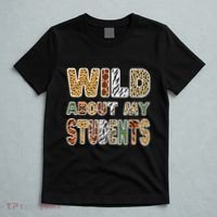 Fun Zoo Animal Print Teacher Wild About My Students T-Shirt thumb 5