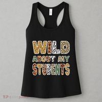 Fun Zoo Animal Print Teacher Wild About My Students Women's Tank Top thumb 3