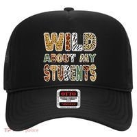 Fun Zoo Animal Print Teacher Wild About My Students Hat thumb 0