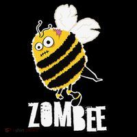 Funny Zombee Bee Zombie Halloween Bumblebee Brain Spooky Pun Coffee Mug thumb 5