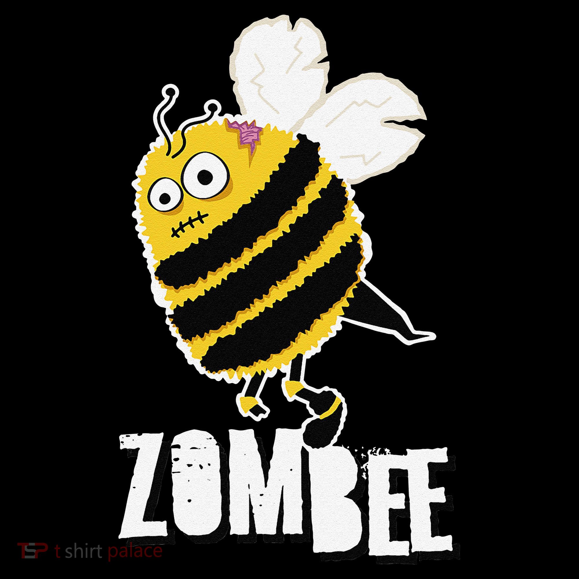 Funny Zombee Bee Zombie Halloween Bumblebee Brain Spooky Pun Coffee Mug