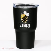 Funny Zombee Bee Zombie Halloween Bumblebee Brain Spooky Pun Tumbler thumb 0