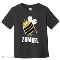 Funny Zombee Bee Zombie Halloween Bumblebee Brain Spooky Pun Toddler T-Shirt thumb 0