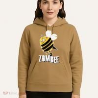 Funny Zombee Bee Zombie Halloween Bumblebee Brain Spooky Pun Hoodie thumb 5