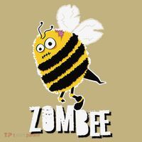 Funny Zombee Bee Zombie Halloween Bumblebee Brain Spooky Pun Long Sleeve Shirt thumb 2