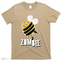 Funny Zombee Bee Zombie Halloween Bumblebee Brain Spooky Pun T-Shirt thumb 0