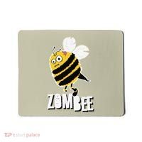 Funny Zombee Bee Zombie Halloween Bumblebee Brain Spooky Pun Mousepad thumb 0