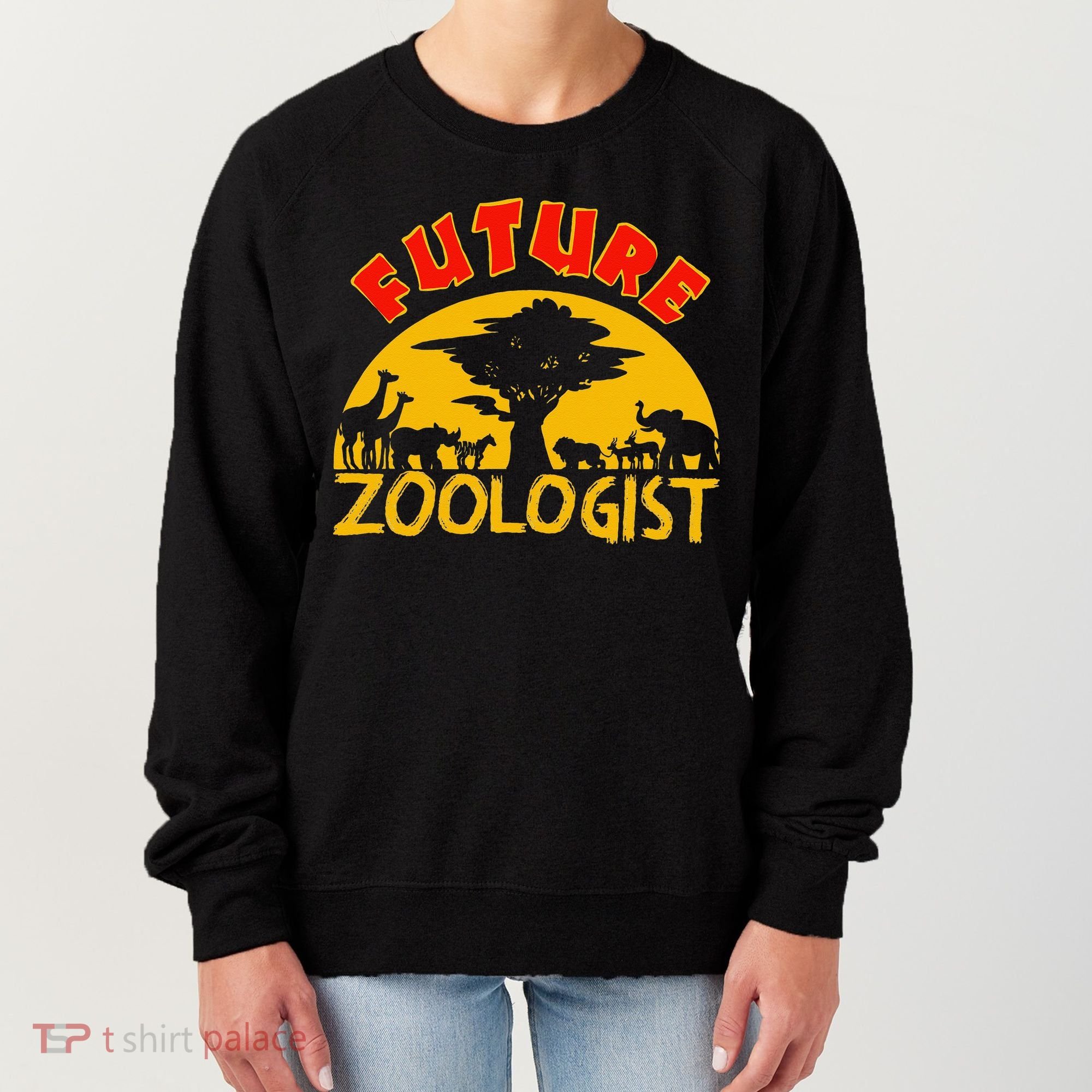 Future Zoologist Cute Zoology Students Funny Zoo Keeper Gift Women's Sweatshirt
