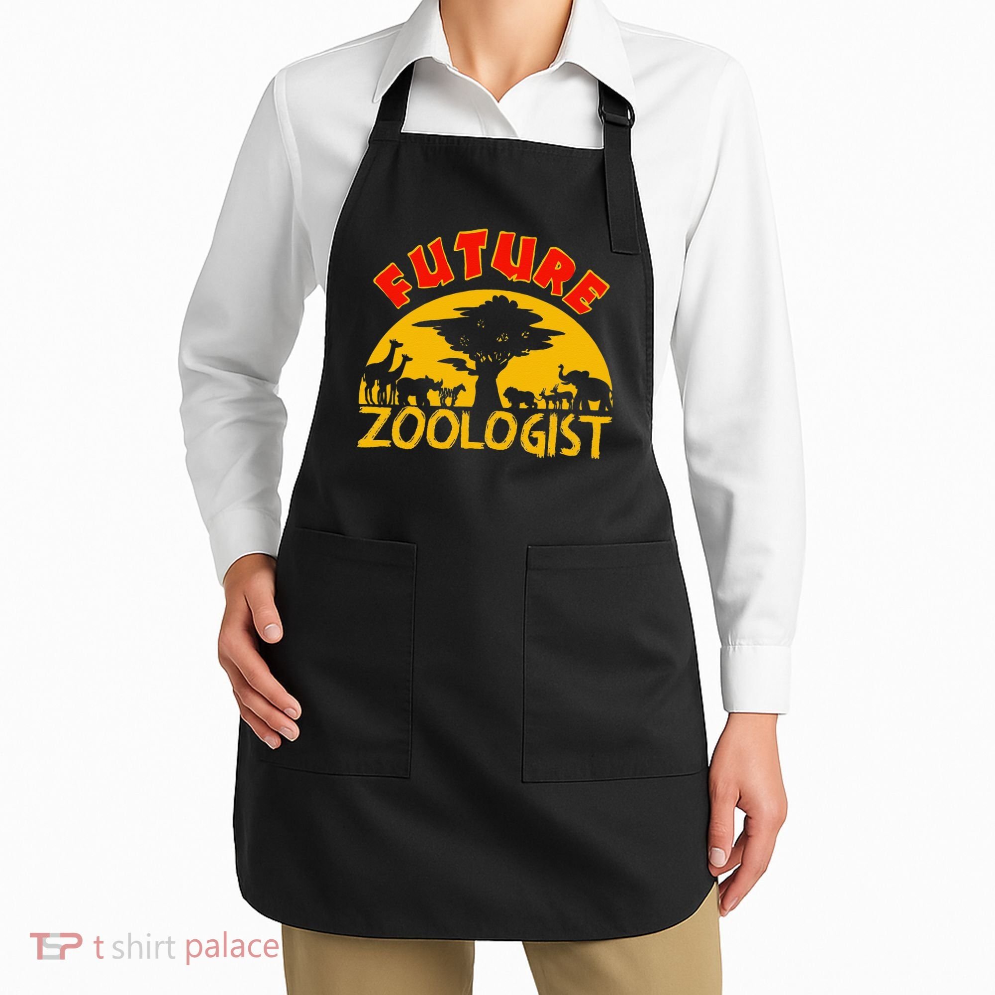 Future Zoologist Cute Zoology Students Funny Zoo Keeper Gift Apron