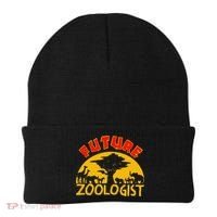 Future Zoologist Cute Zoology Students Funny Zoo Keeper Gift Beanie thumb 0