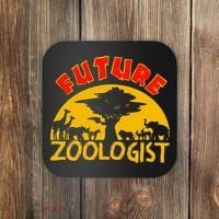 Future Zoologist Cute Zoology Students Funny Zoo Keeper Gift Coaster thumb 0