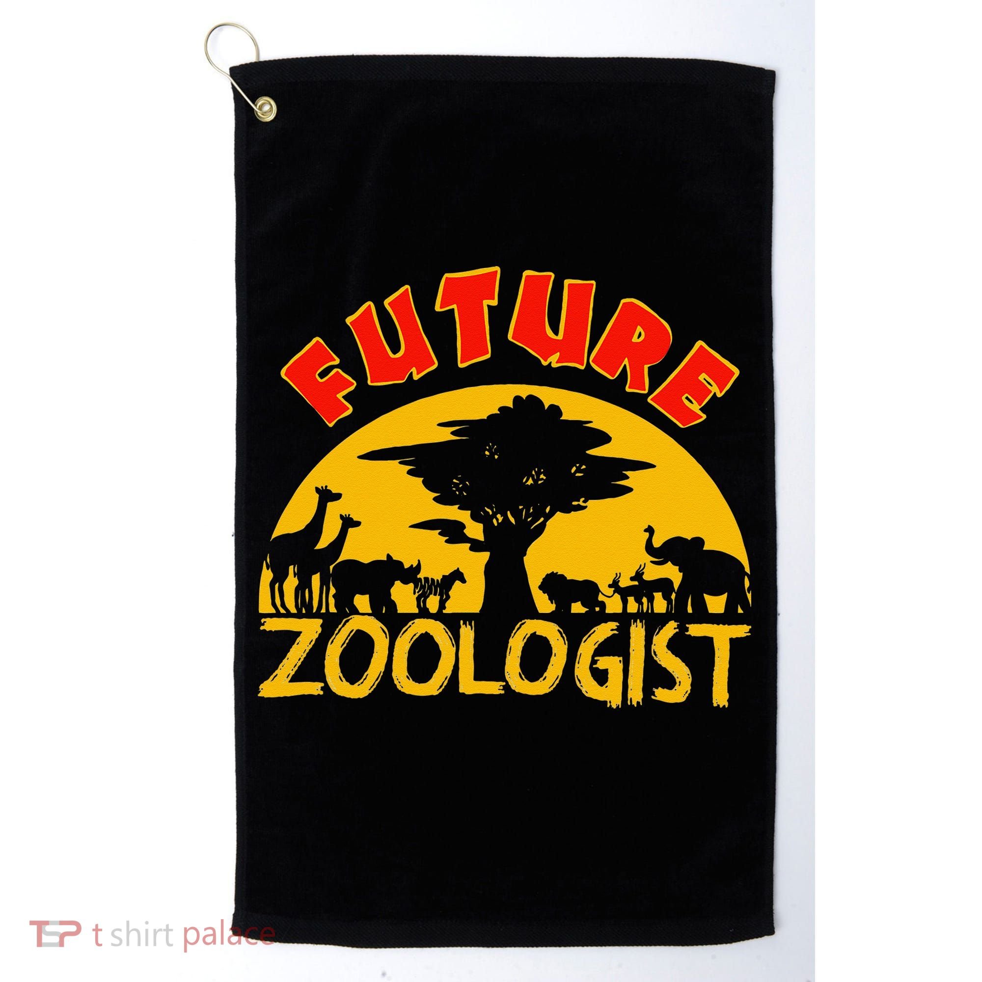Future Zoologist Cute Zoology Students Funny Zoo Keeper Gift Golf Towel