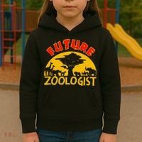 Future Zoologist Cute Zoology Students Funny Zoo Keeper Gift Kids Hoodie thumb 3