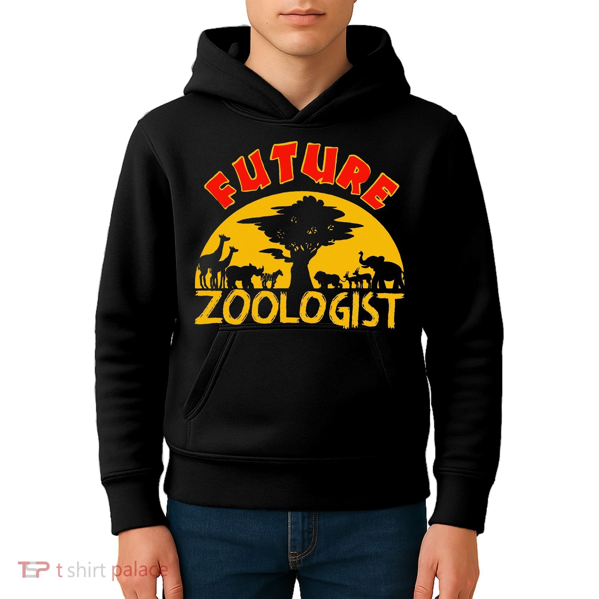 Future Zoologist Cute Zoology Students Funny Zoo Keeper Gift Kids Hoodie