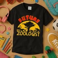 Future Zoologist Cute Zoology Students Funny Zoo Keeper Gift Kids T-Shirt thumb 3