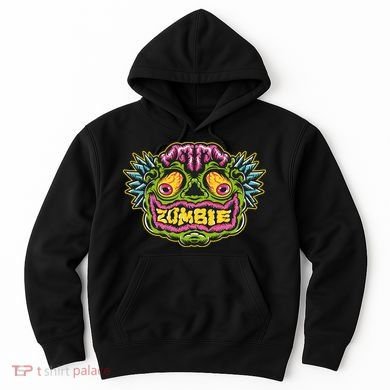 Funny Zombie Face Halloween Hoodie