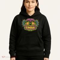 Funny Zombie Face Halloween Hoodie thumb 5