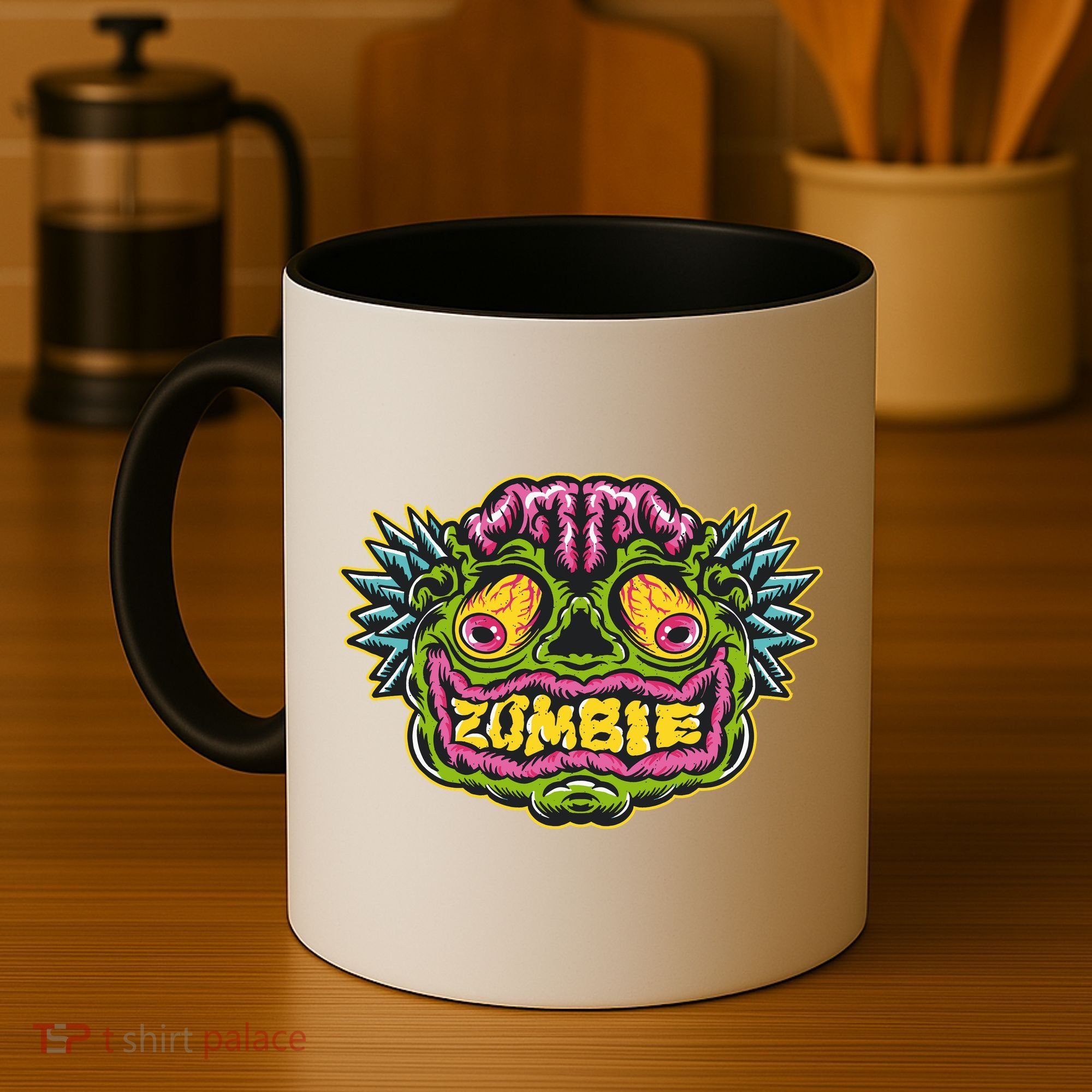 Funny Zombie Face Halloween Coffee Mug