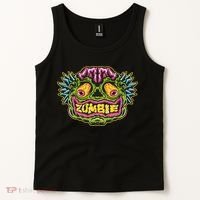 Funny Zombie Face Halloween Tank Top thumb 2