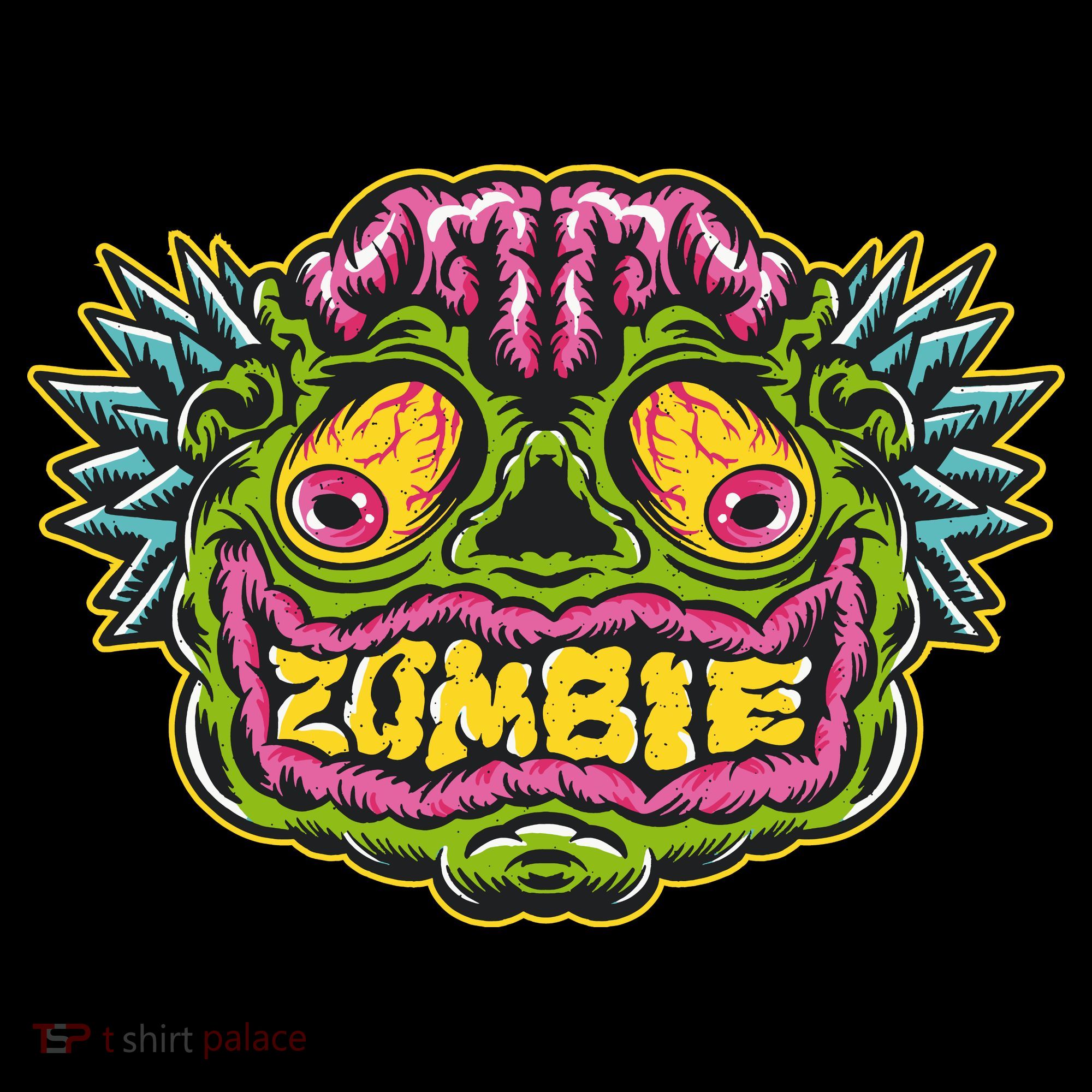 Funny Zombie Face Halloween Tank Top