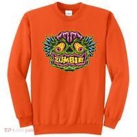 Funny Zombie Face Halloween Sweatshirt thumb 0