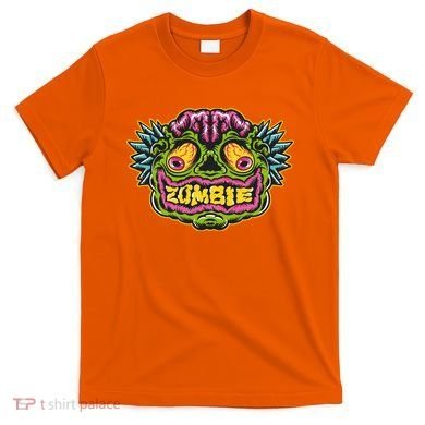 Funny Zombie Face Halloween T-Shirt