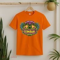 Funny Zombie Face Halloween T-Shirt thumb 2