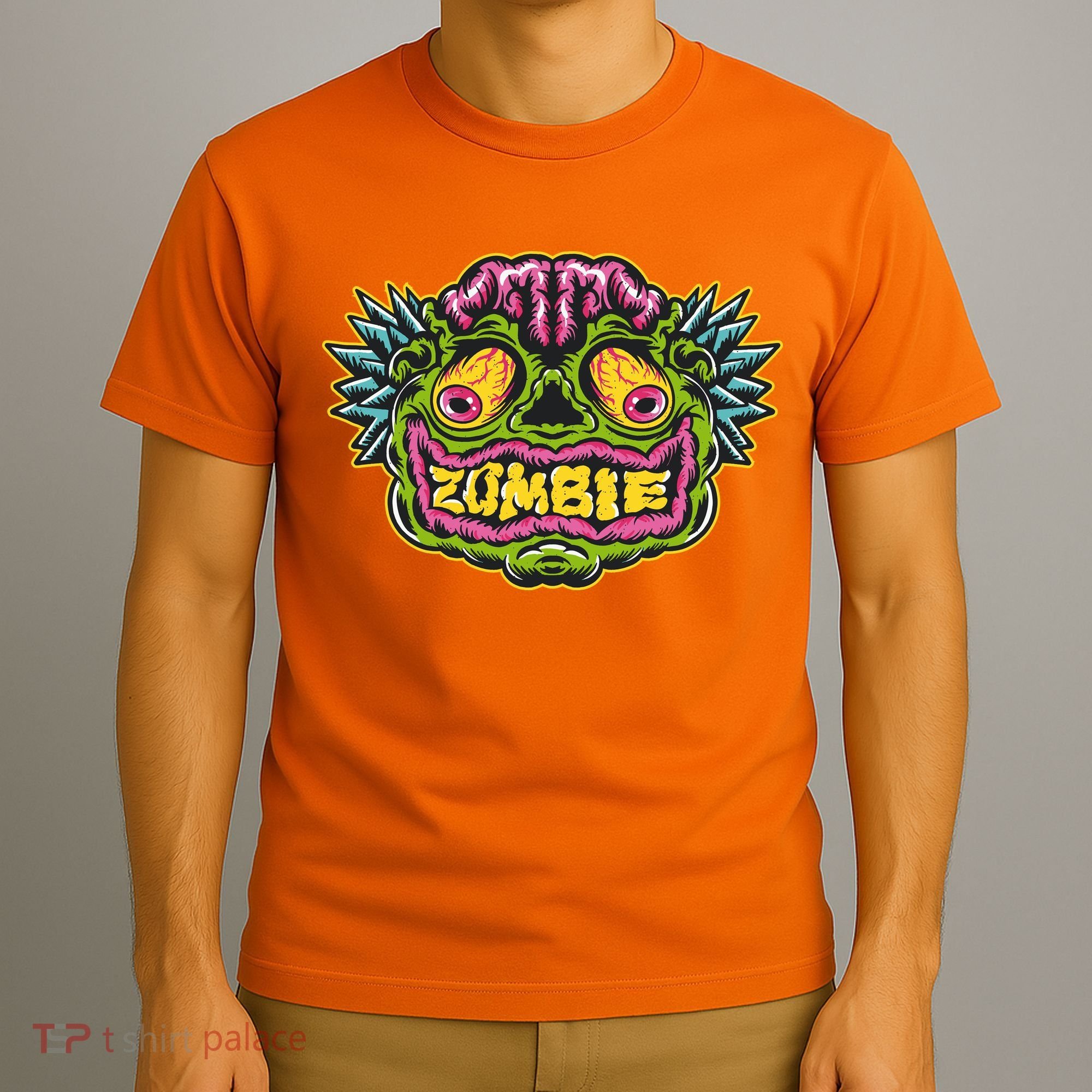 Funny Zombie Face Halloween T-Shirt