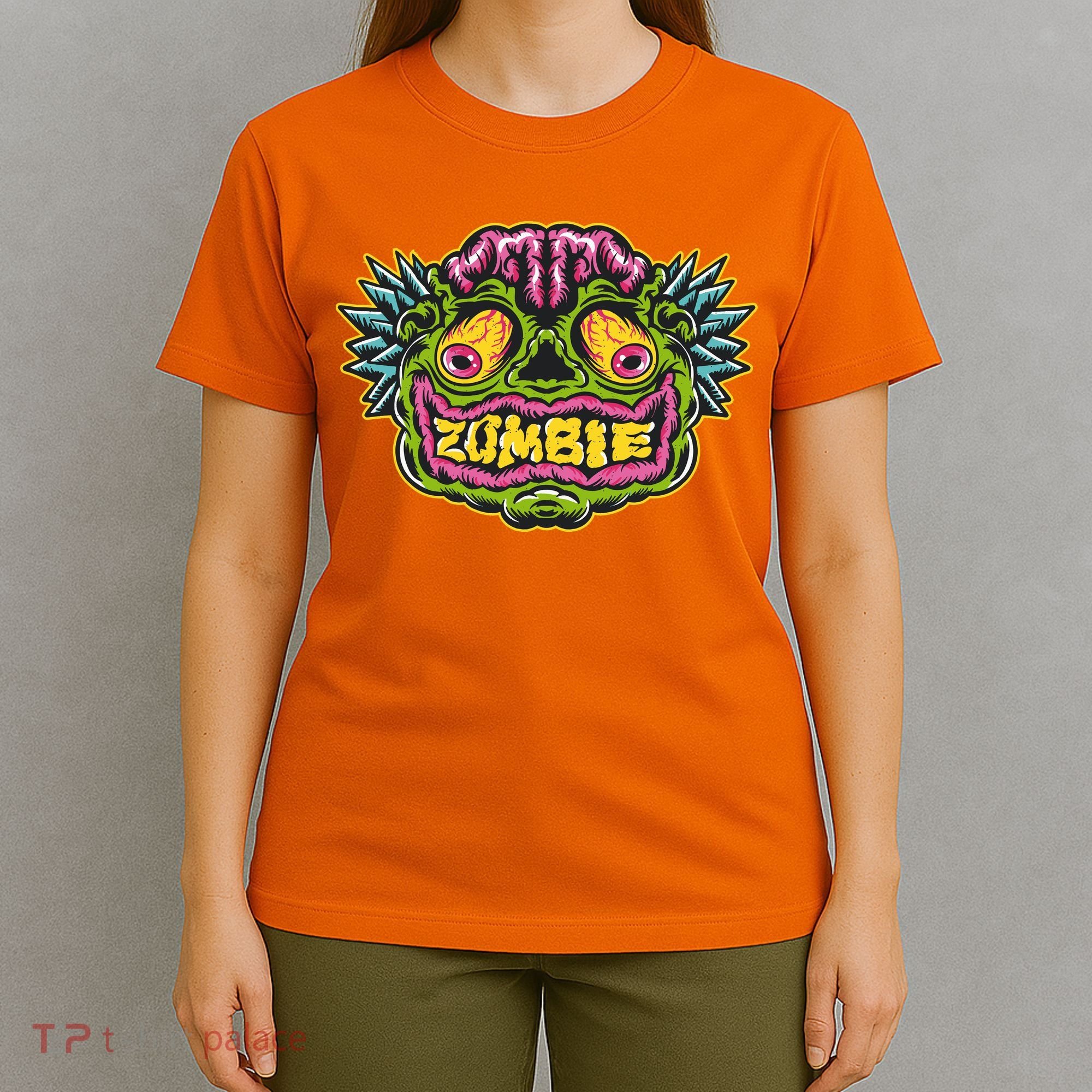 Funny Zombie Face Halloween T-Shirt