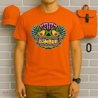 Funny Zombie Face Halloween T-Shirt thumb 6
