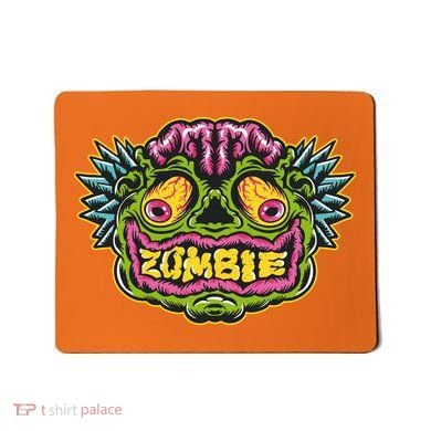 Funny Zombie Face Halloween Mousepad